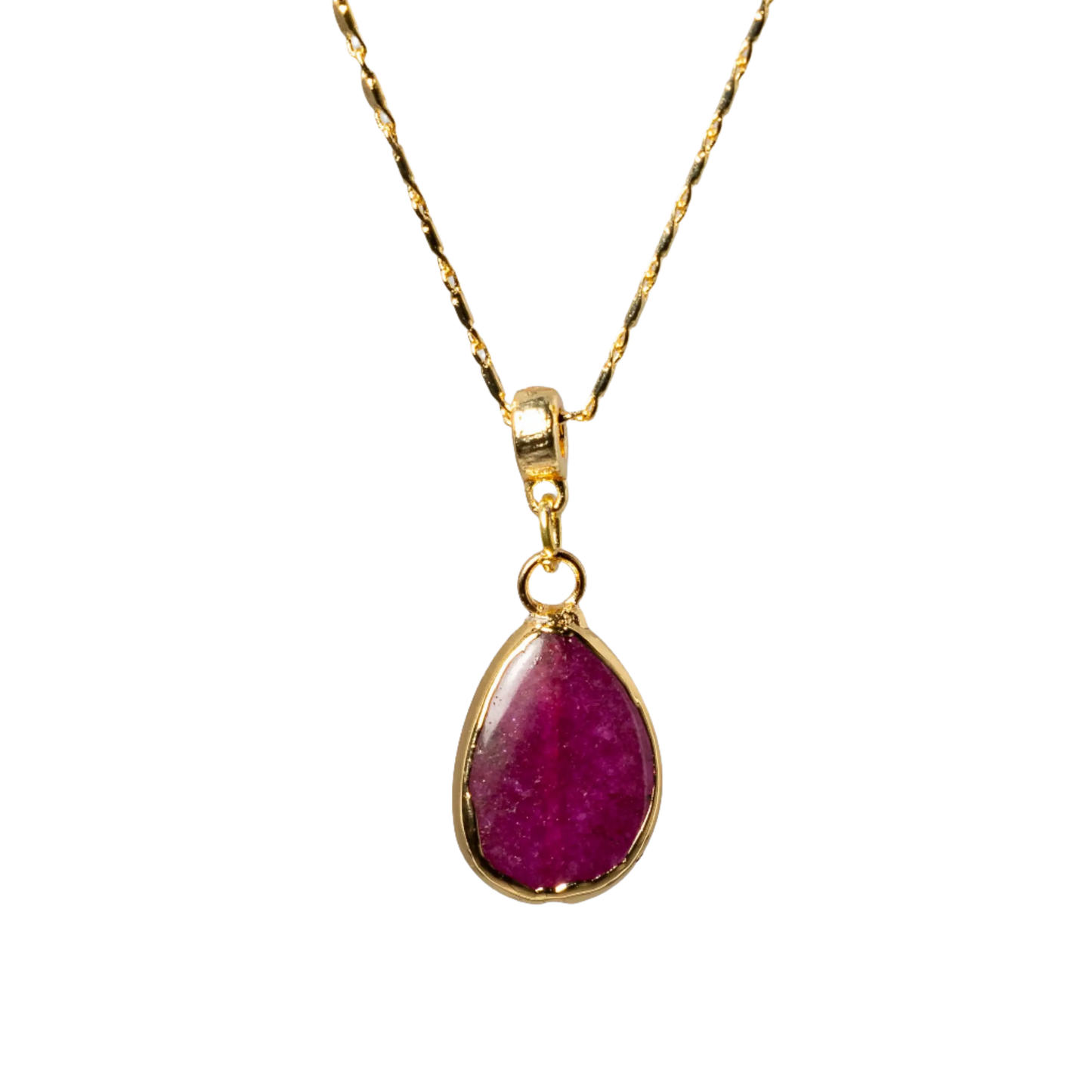 Gold Plated Agate Teardrop Necklaces Hey Bou