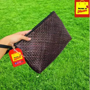 Large Unisex Woven Cosmetic or Toiletry Bag Bayong ni Ma'am