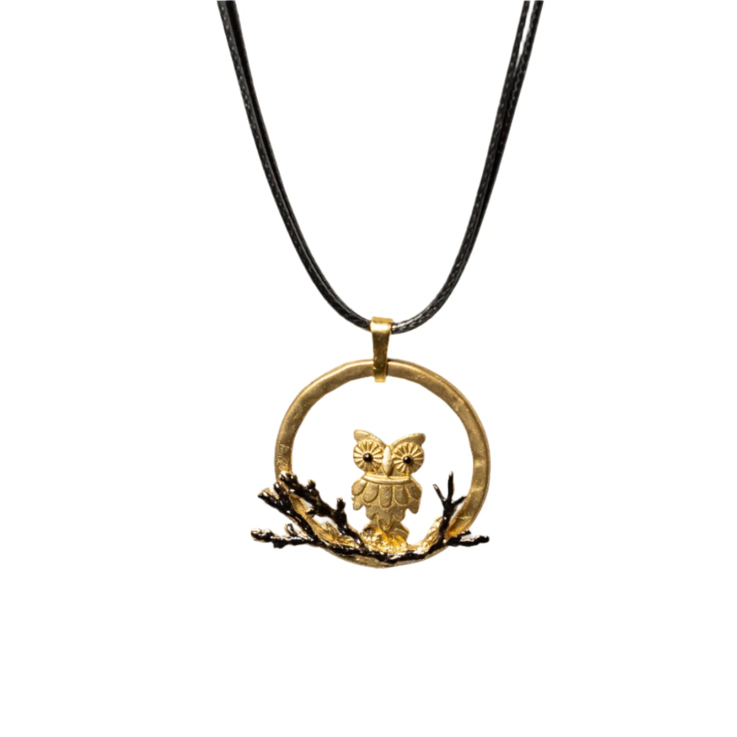 Gold Plated Owl Necklace Hey Bou