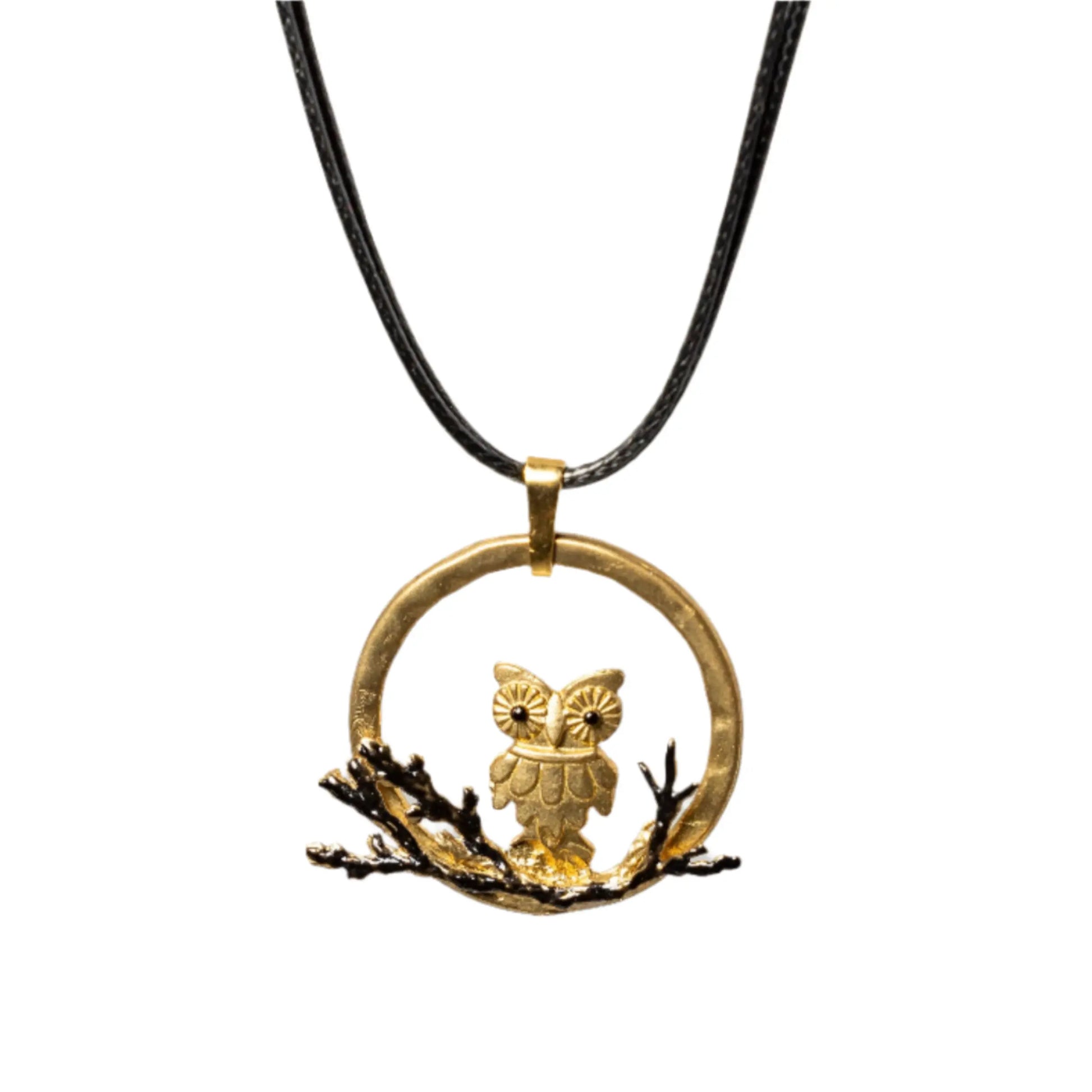 Gold Plated Owl Necklace Hey Bou