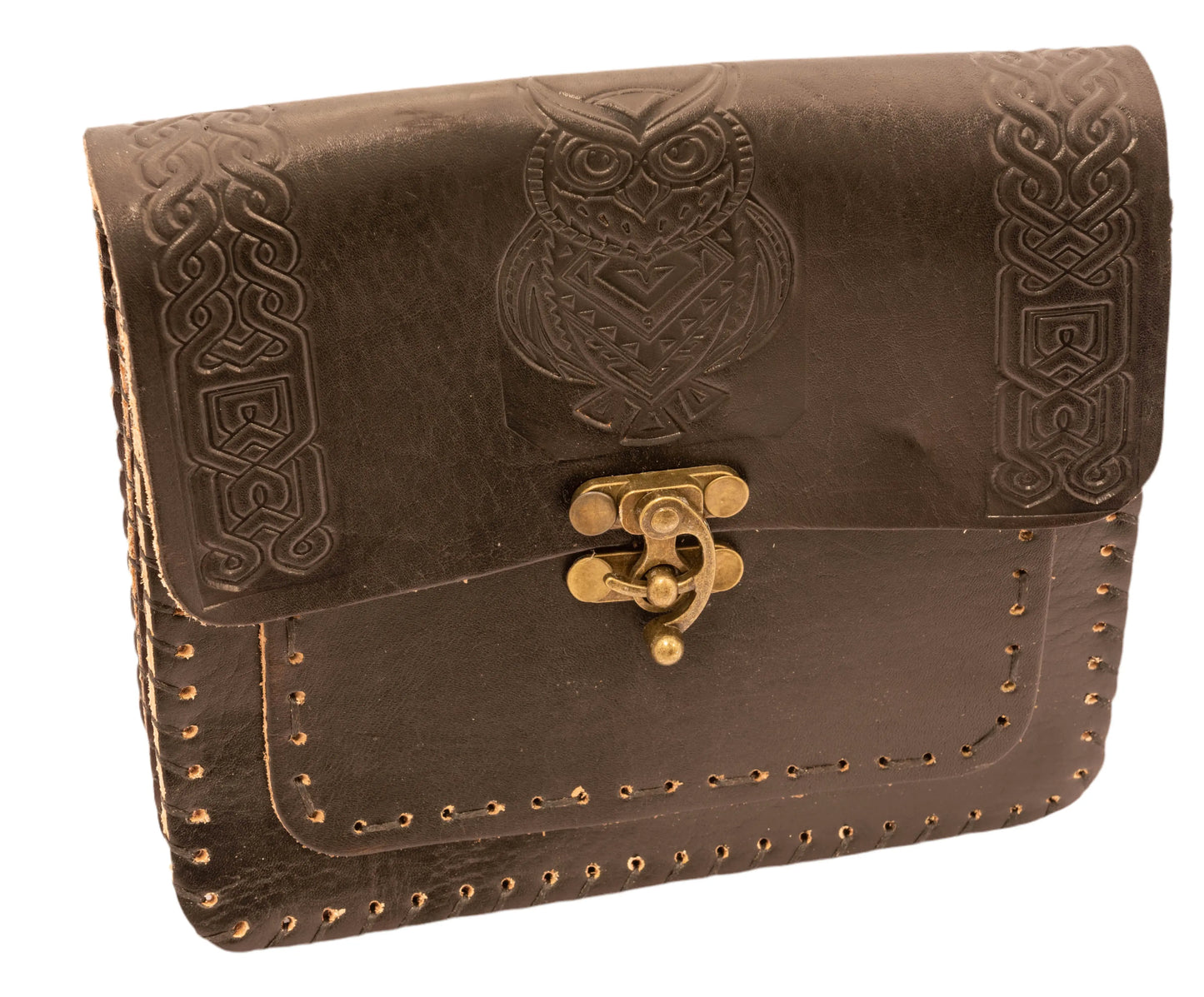 Owl Design Leather Bag Hey Bou