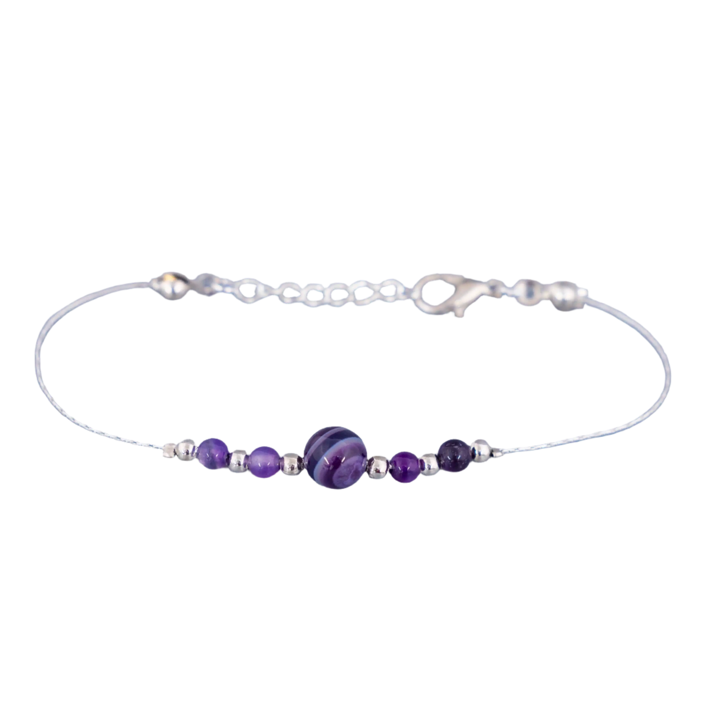 Rhodium Agate Bracelets Hey Bou