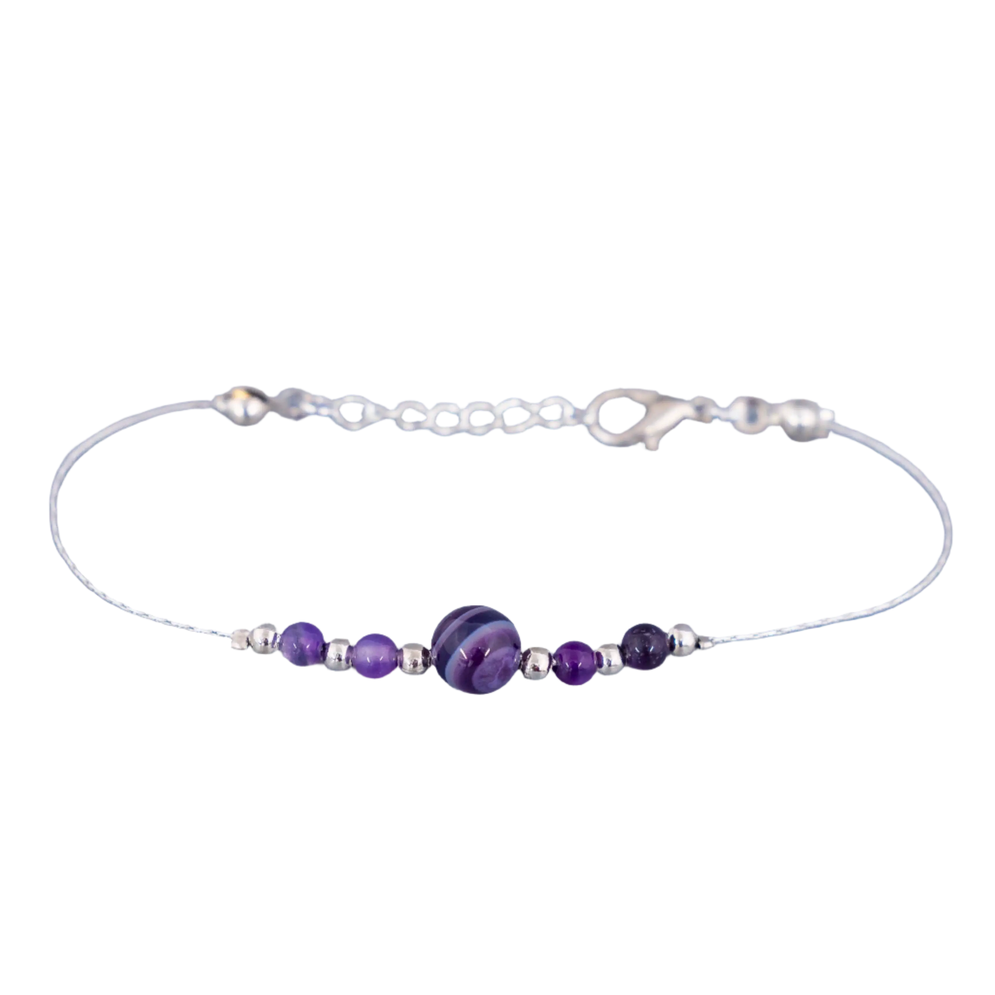 Rhodium Agate Bracelets Hey Bou