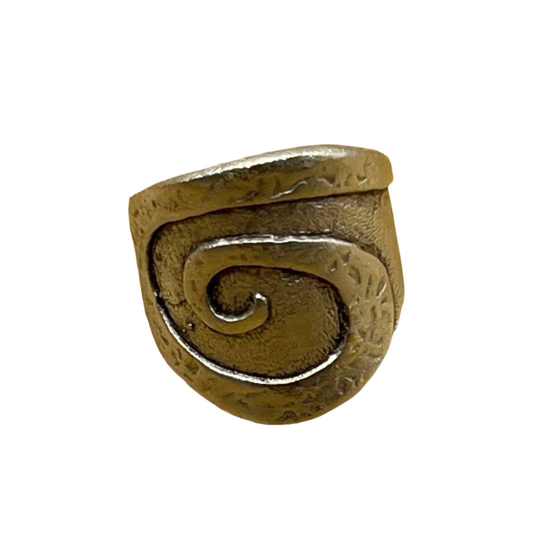 Silver Plated Swirl Ring Hey Bou