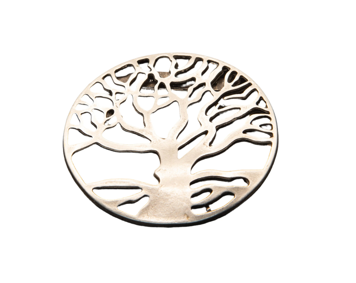 Silver Plated Tree of Life Brooch Hey Bou