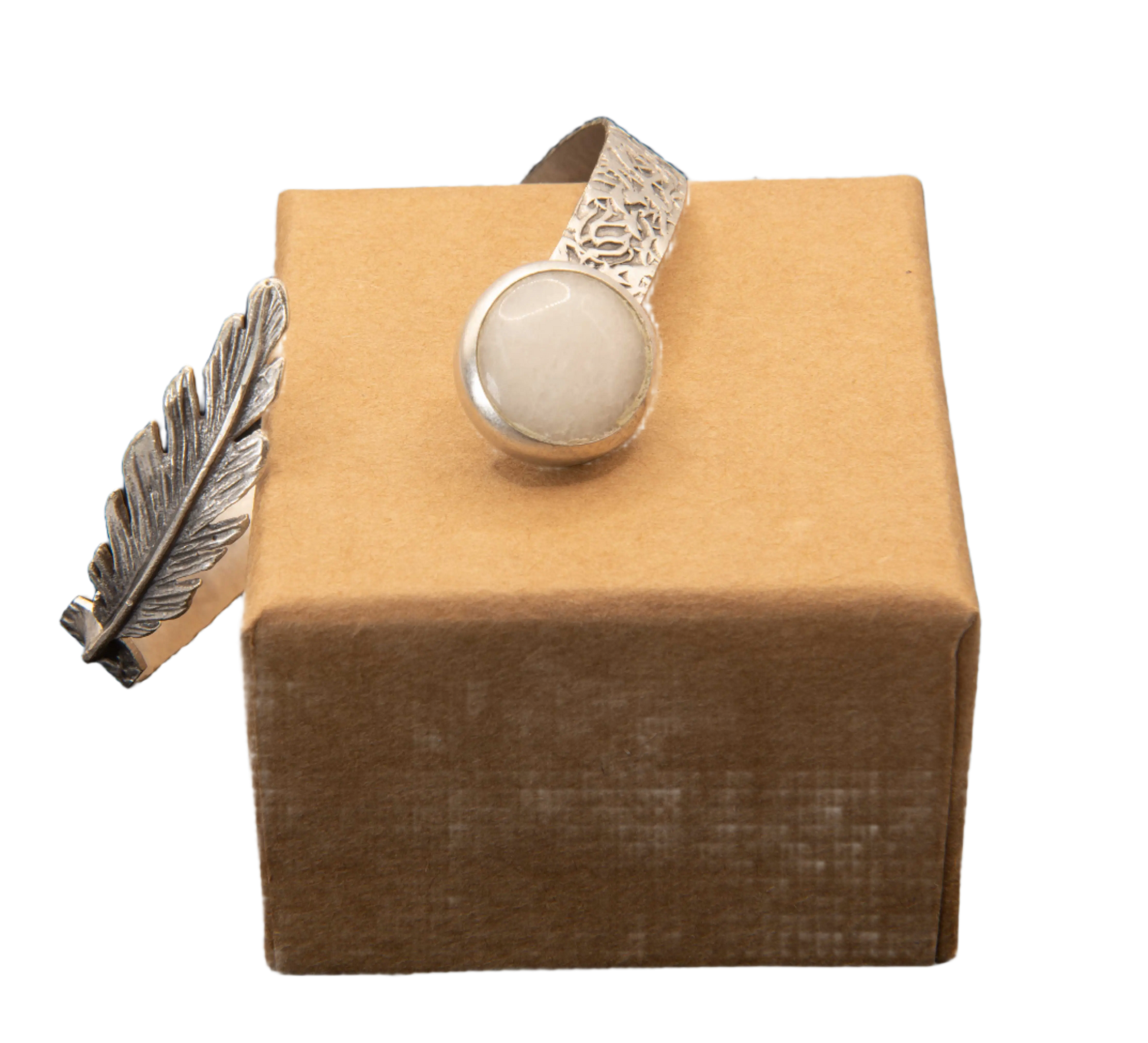 Silver Plated Leaf Bracelet Hey Bou