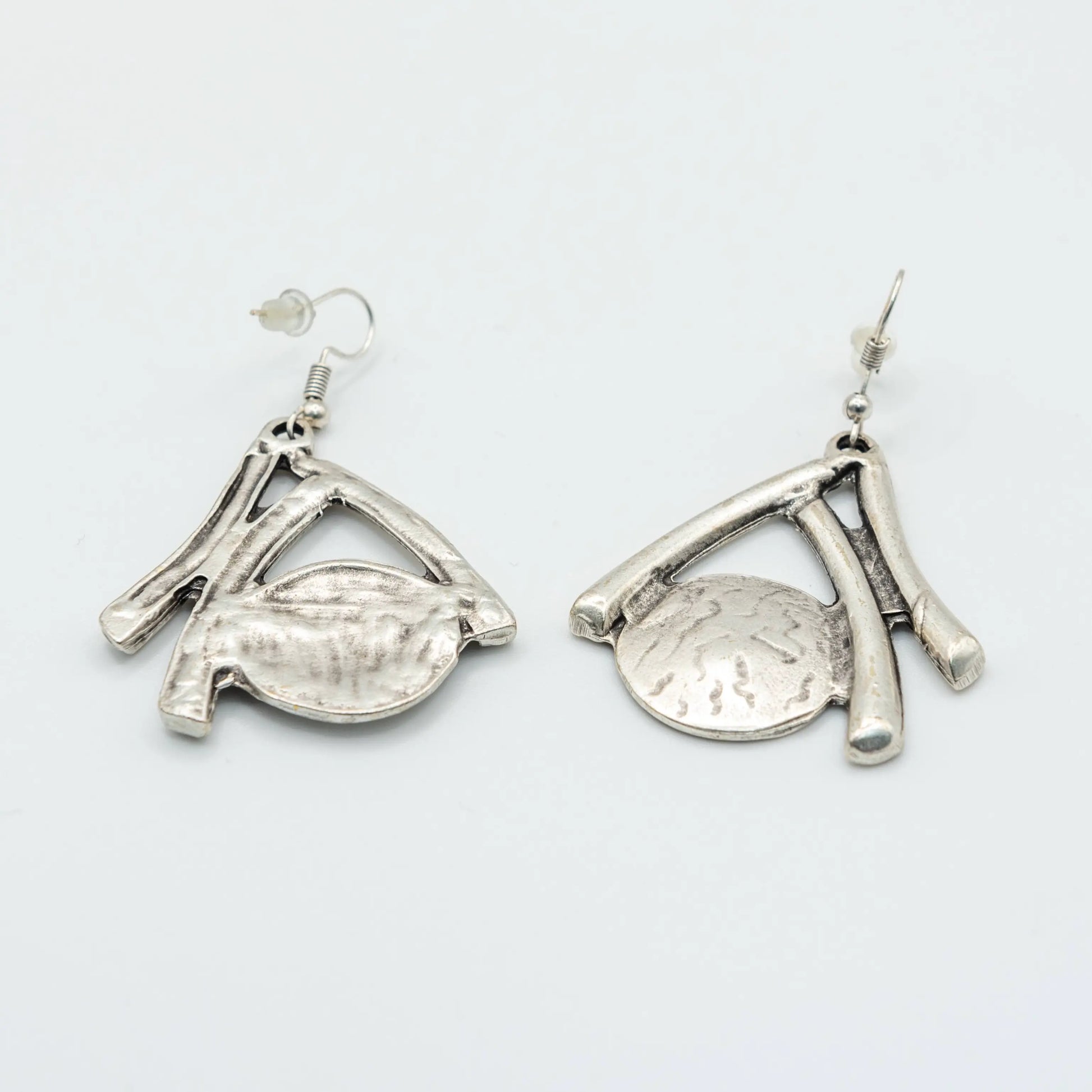 Silver Plated Gokturk Earrings Hey Bou