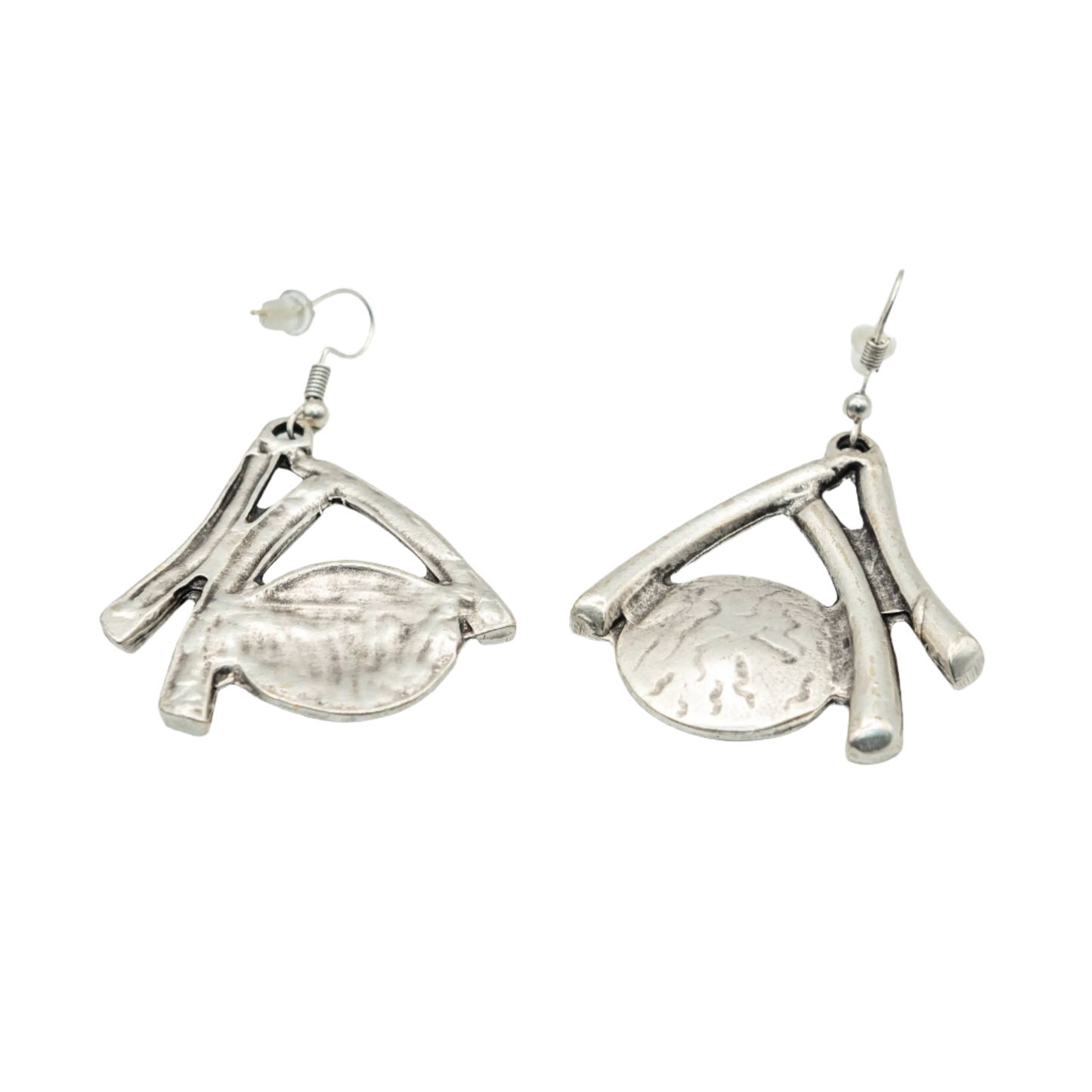Silver Plated Gokturk Earrings Hey Bou