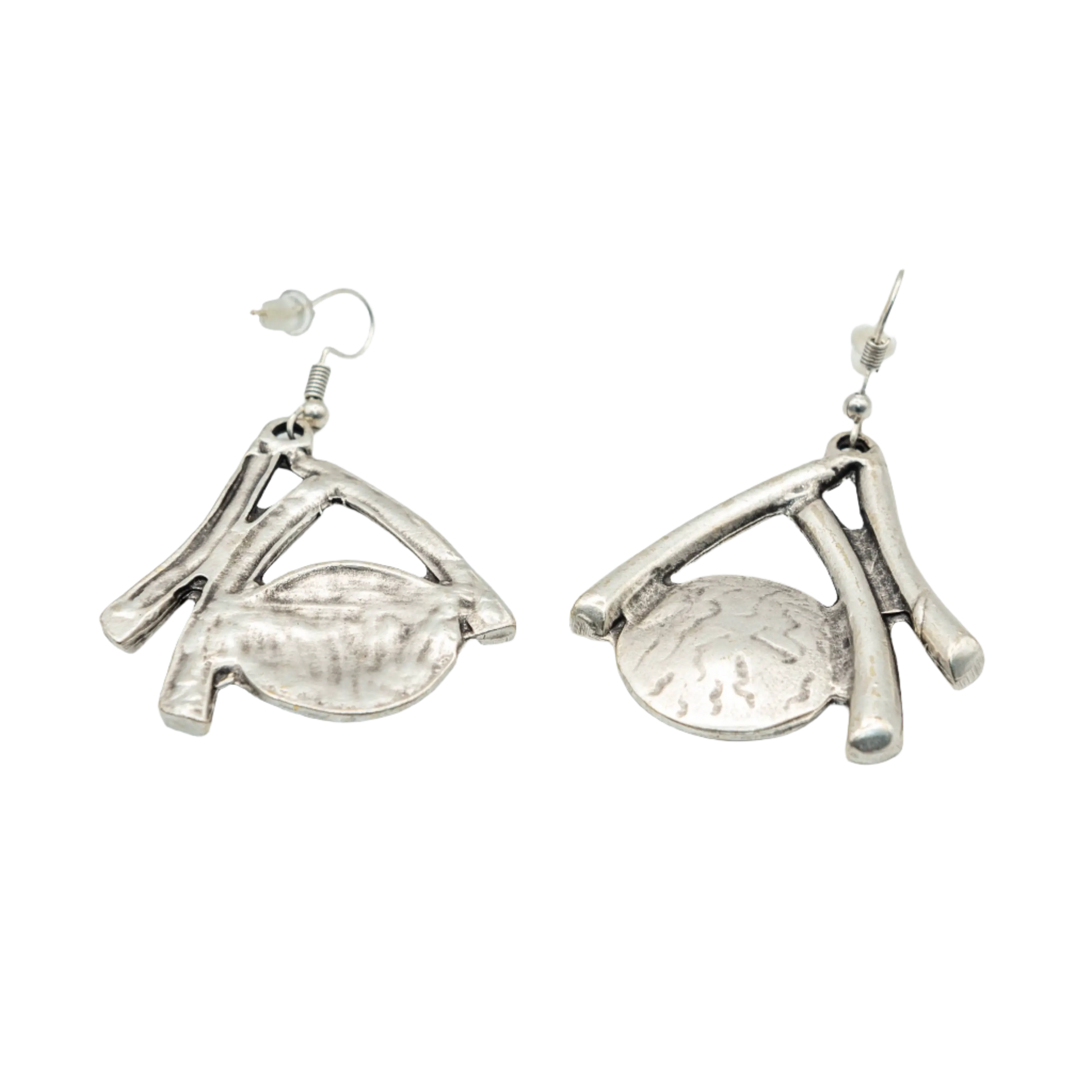 Silver Plated Gokturk Earrings Hey Bou