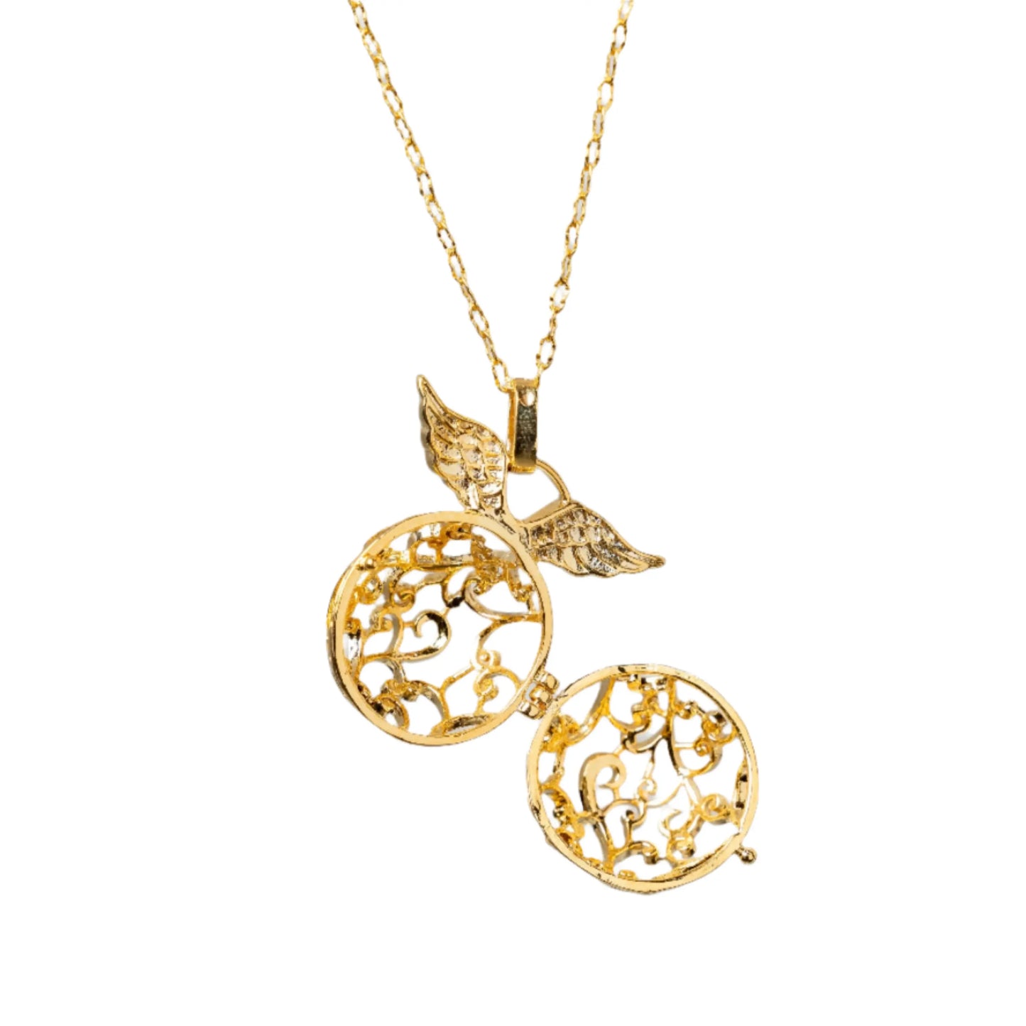 HP Winged Locket Necklace Hey Bou