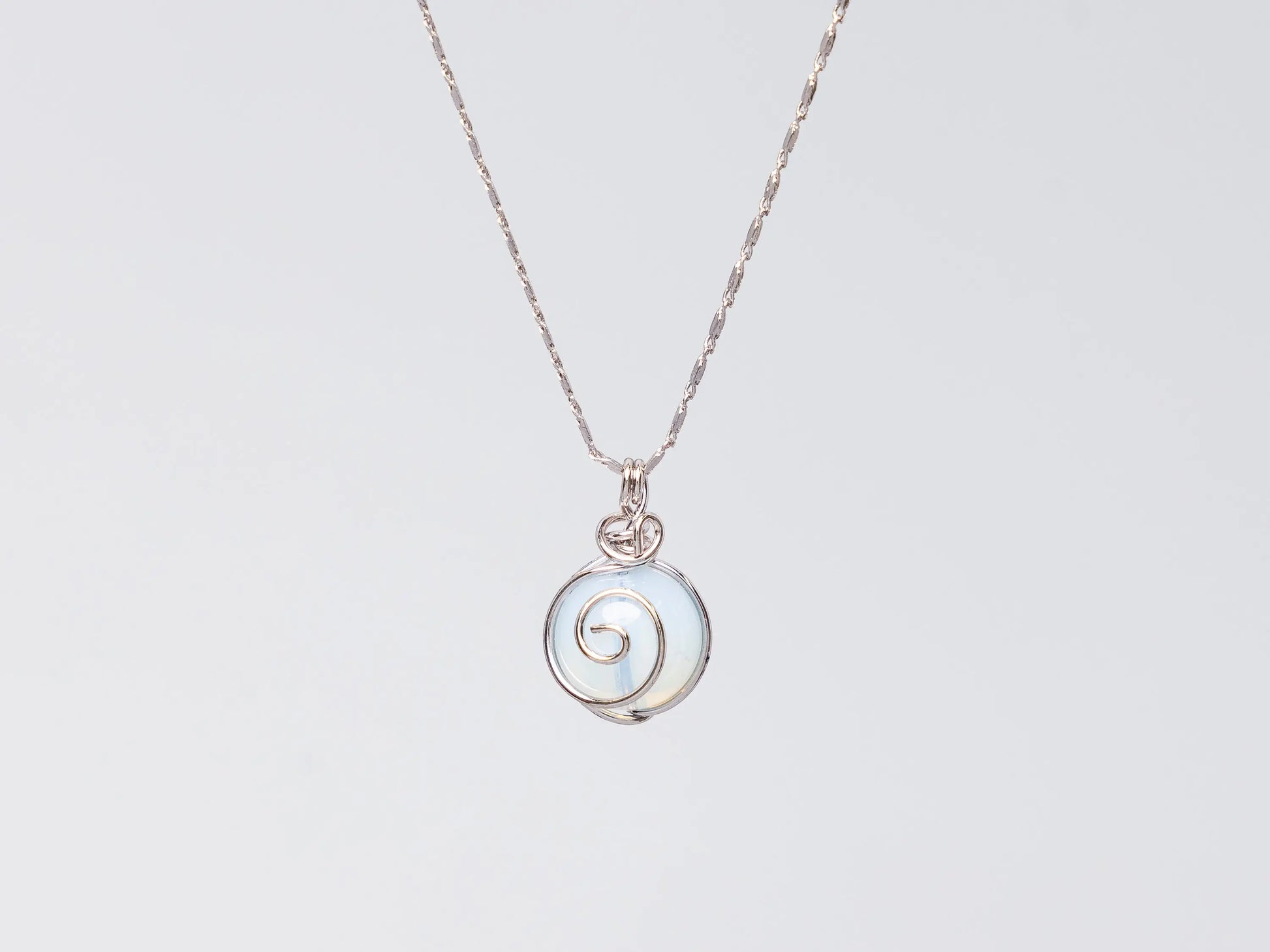 Rhodium Agate Necklaces Hey Bou