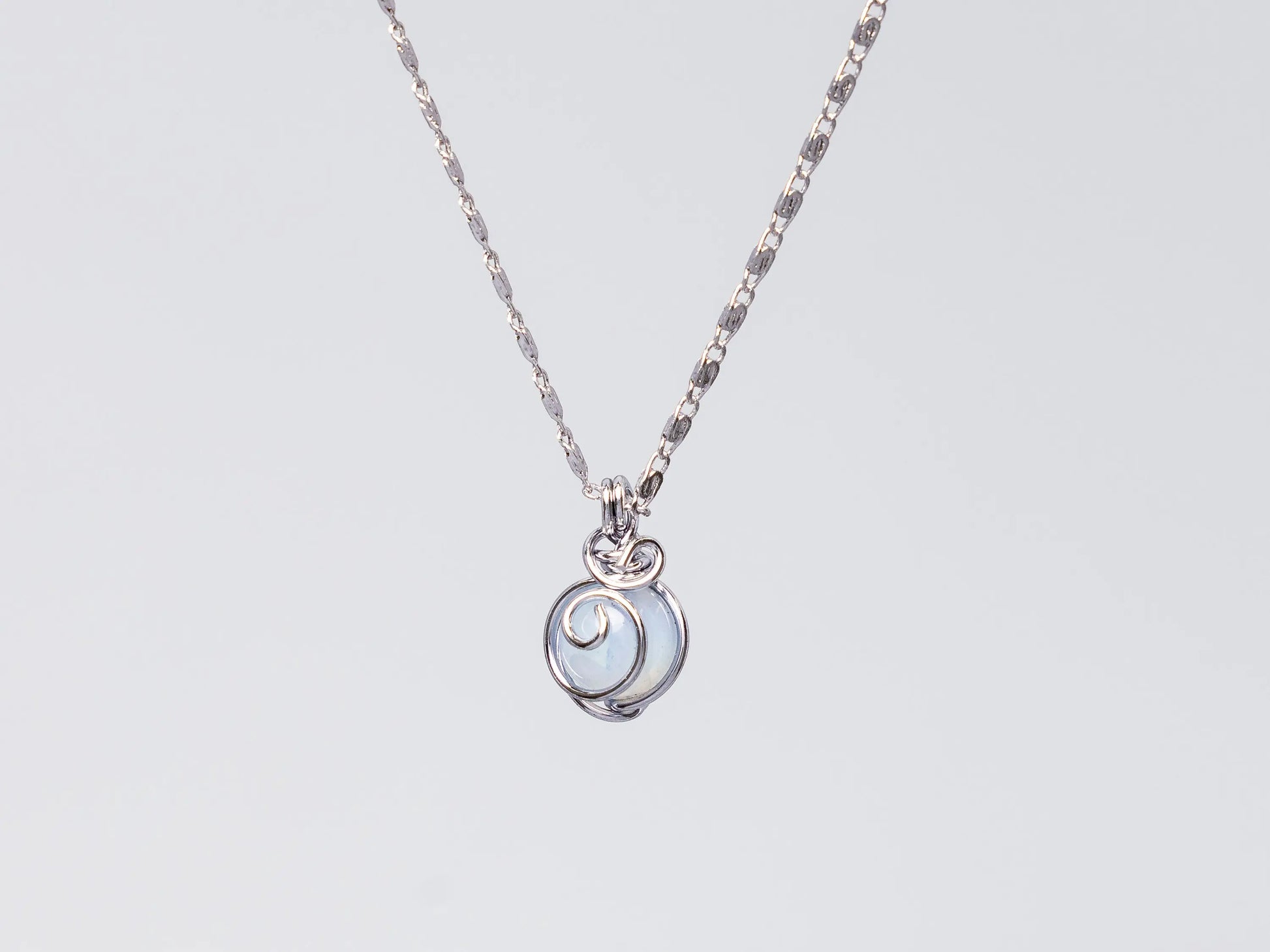 Rhodium Agate Necklaces Hey Bou