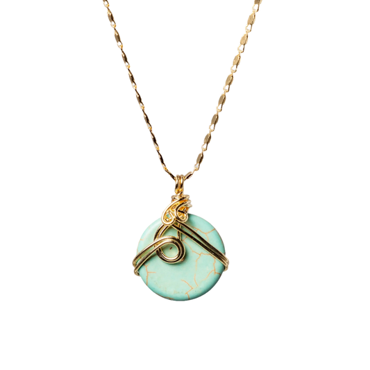 Gold Plated Turquoise Amethyst Necklaces Hey Bou