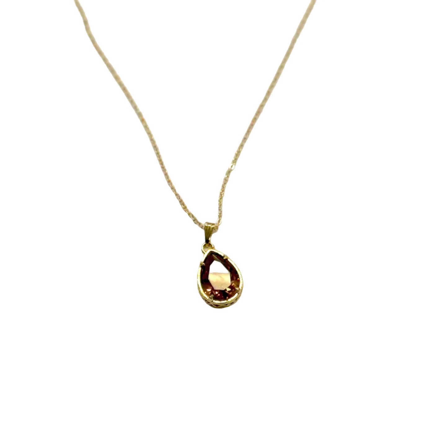 Natural Stone Zultanite Teardrop Necklace LAST ONE!!