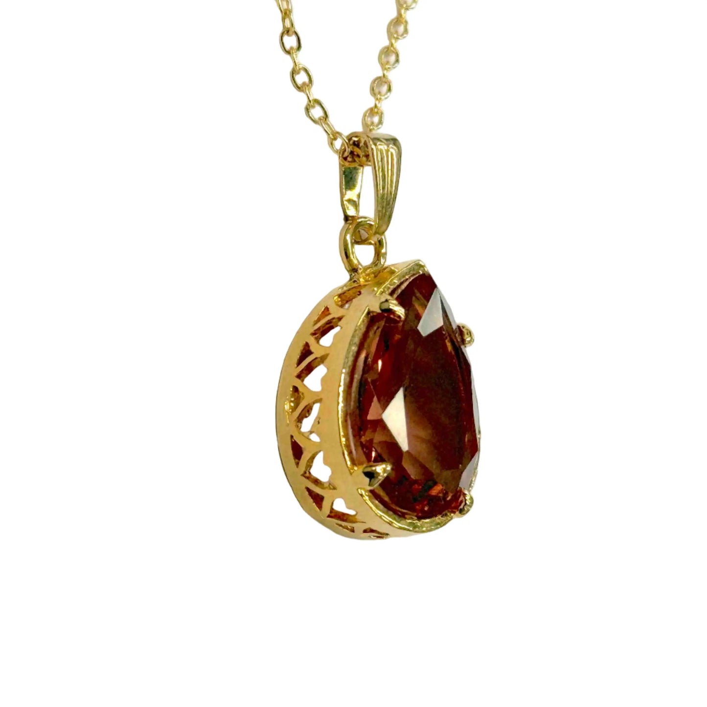 Natural Stone Zultanite Teardrop Necklace LAST ONE!!