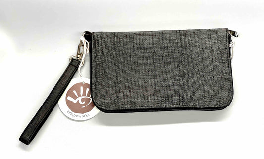 Black Passport Size Purse / Wallet Village Works