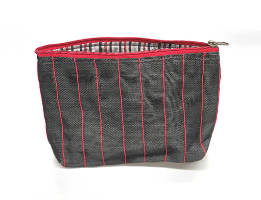 Black and Red Cosmetic or Toiletry Bag Village Works