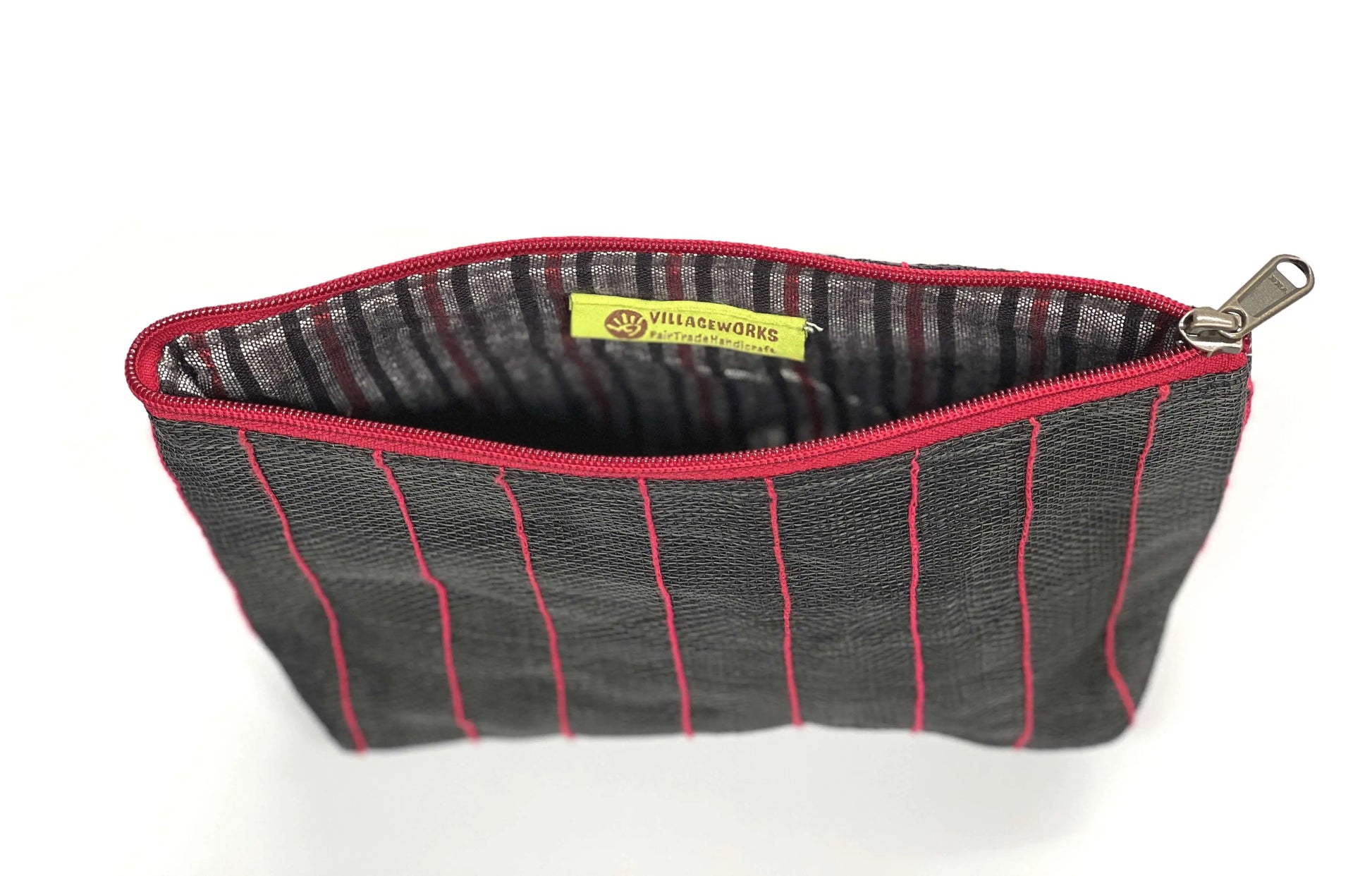Black and Red Cosmetic or Toiletry Bag Village Works