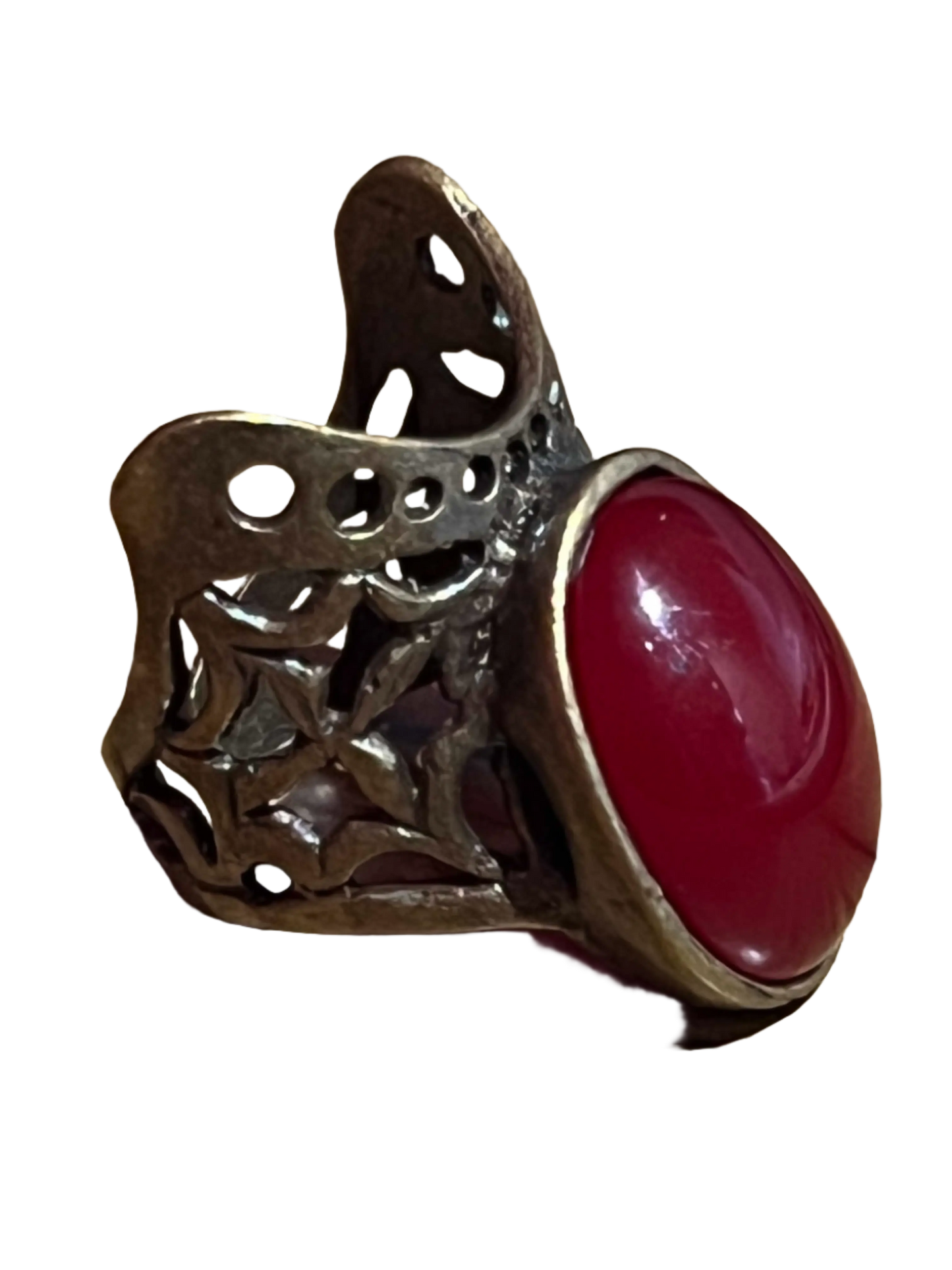 Brass Ring 'Intricate Red' Hey Bou