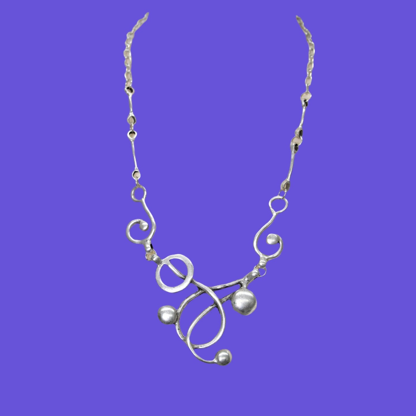 Silver Plated Clef Necklace Hey Bou