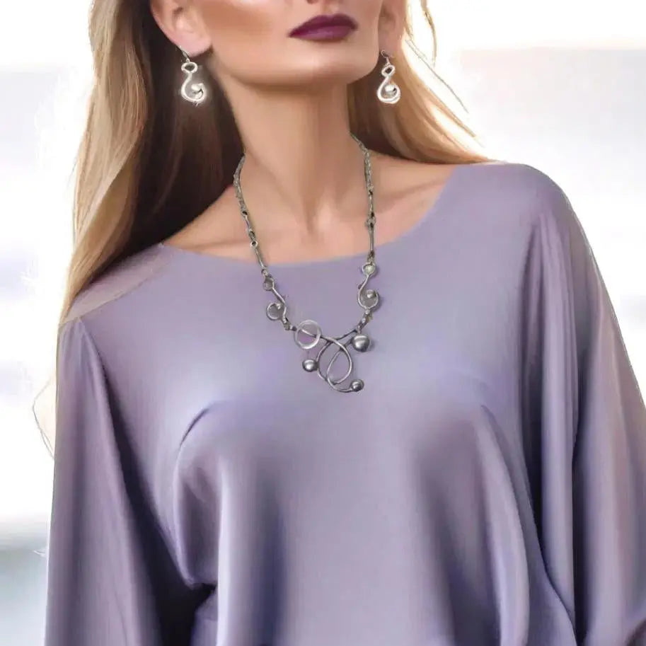 Silver Plated Clef Necklace Hey Bou