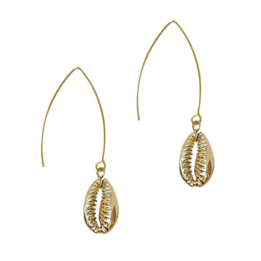 Cowrie Hook Earrings Arete