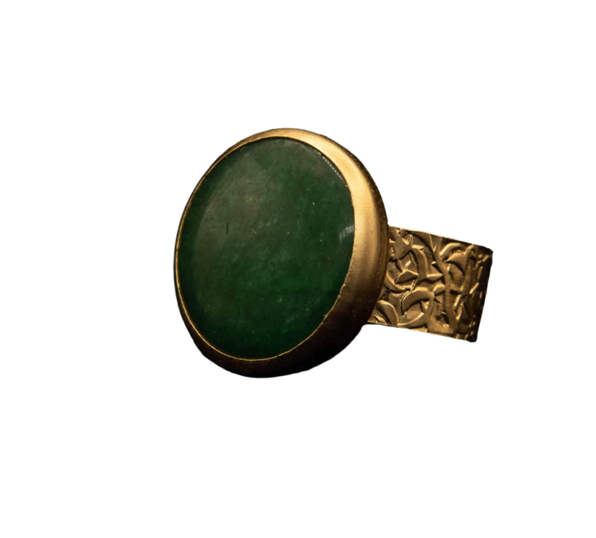 Gold Plated Natural Stone Ring - various colours Hey Bou