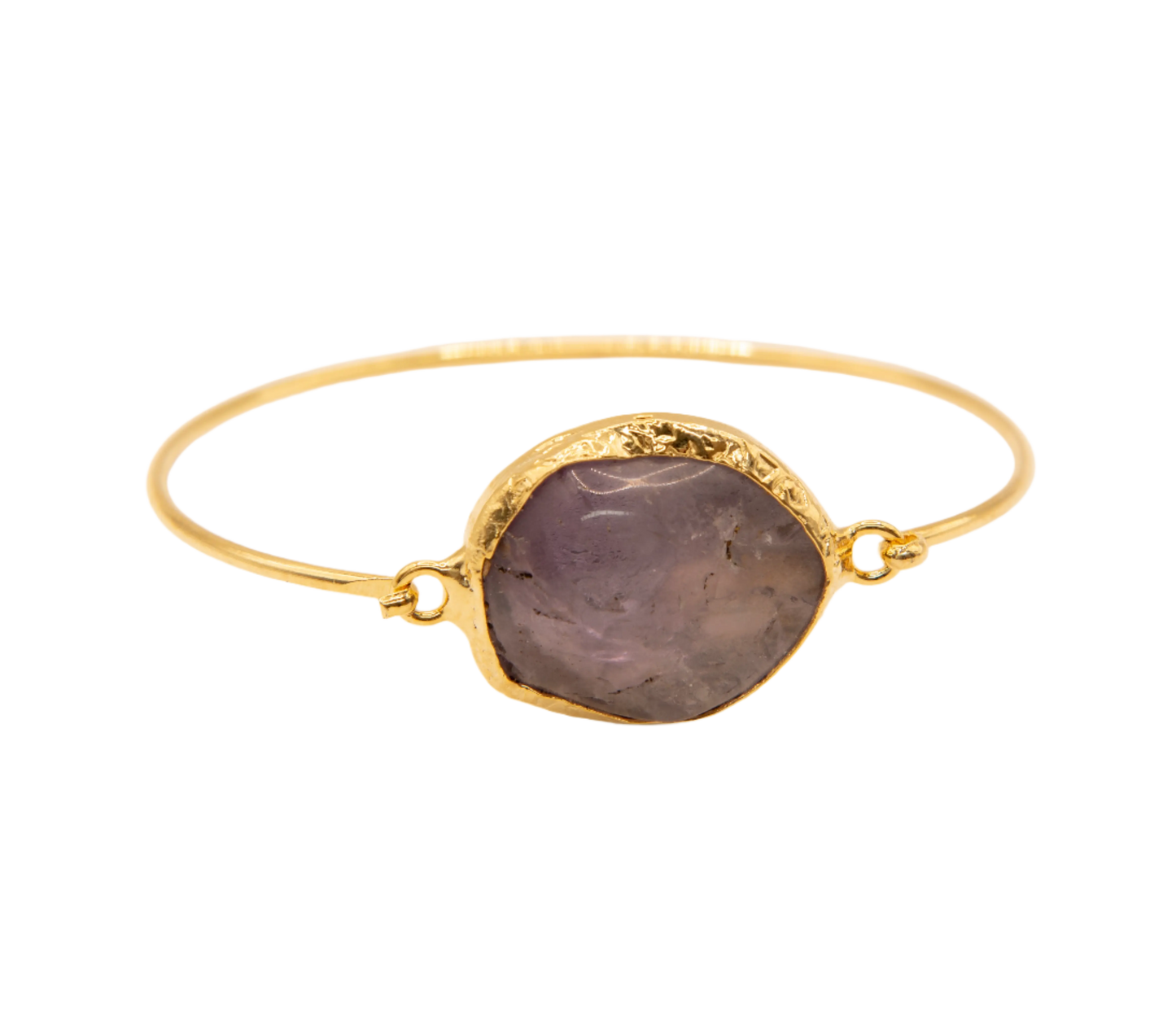 Gold Plated Amethyst Stone Bracelet Hey Bou
