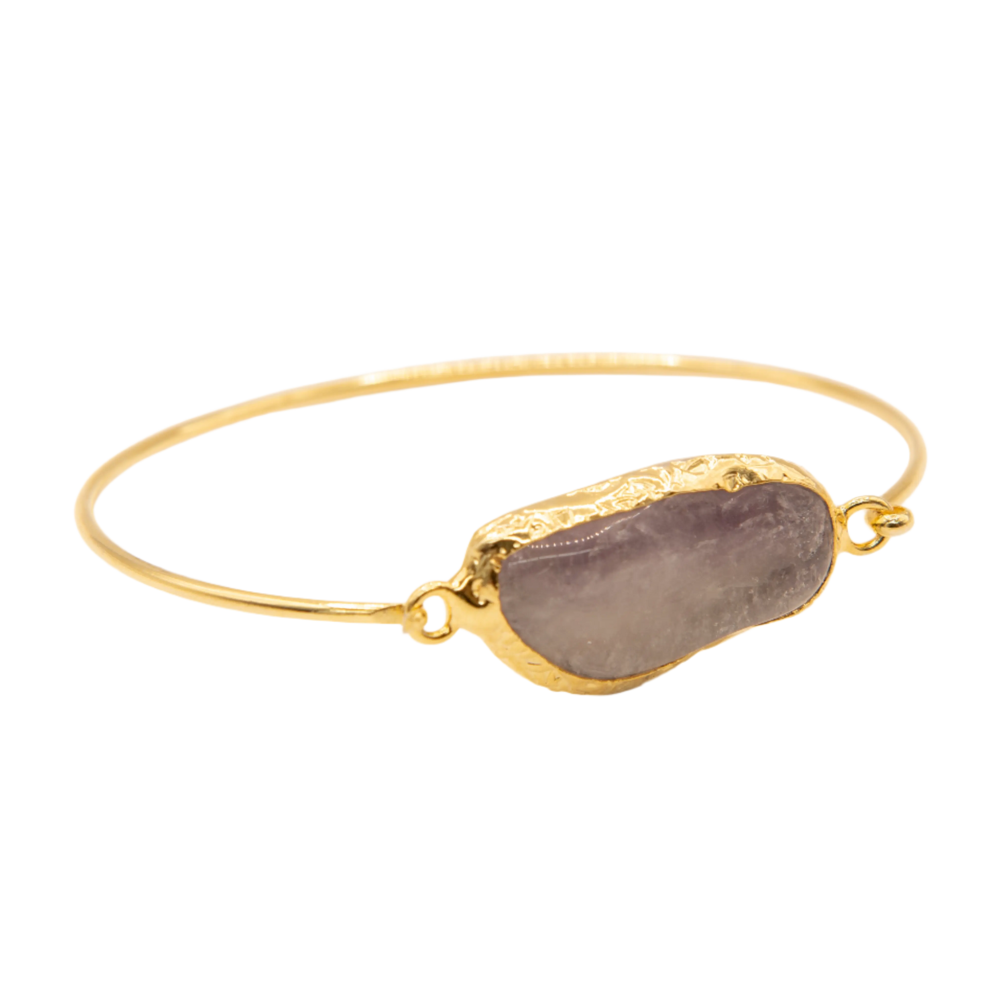 Gold Plated Amethyst Stone Bracelet Hey Bou