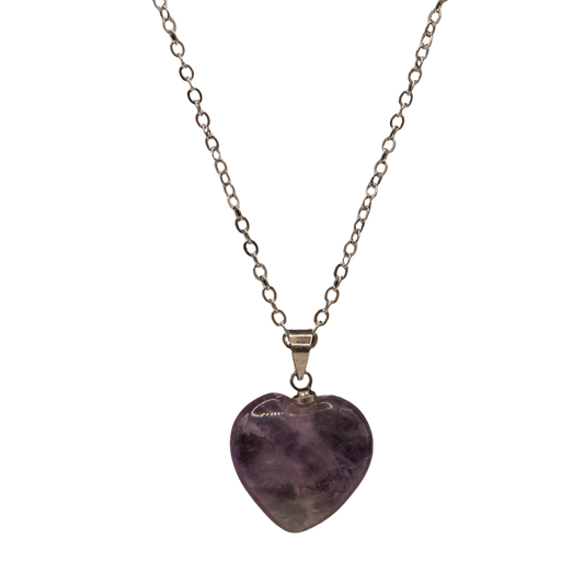 Amethyst Heart Necklace Hey Bou