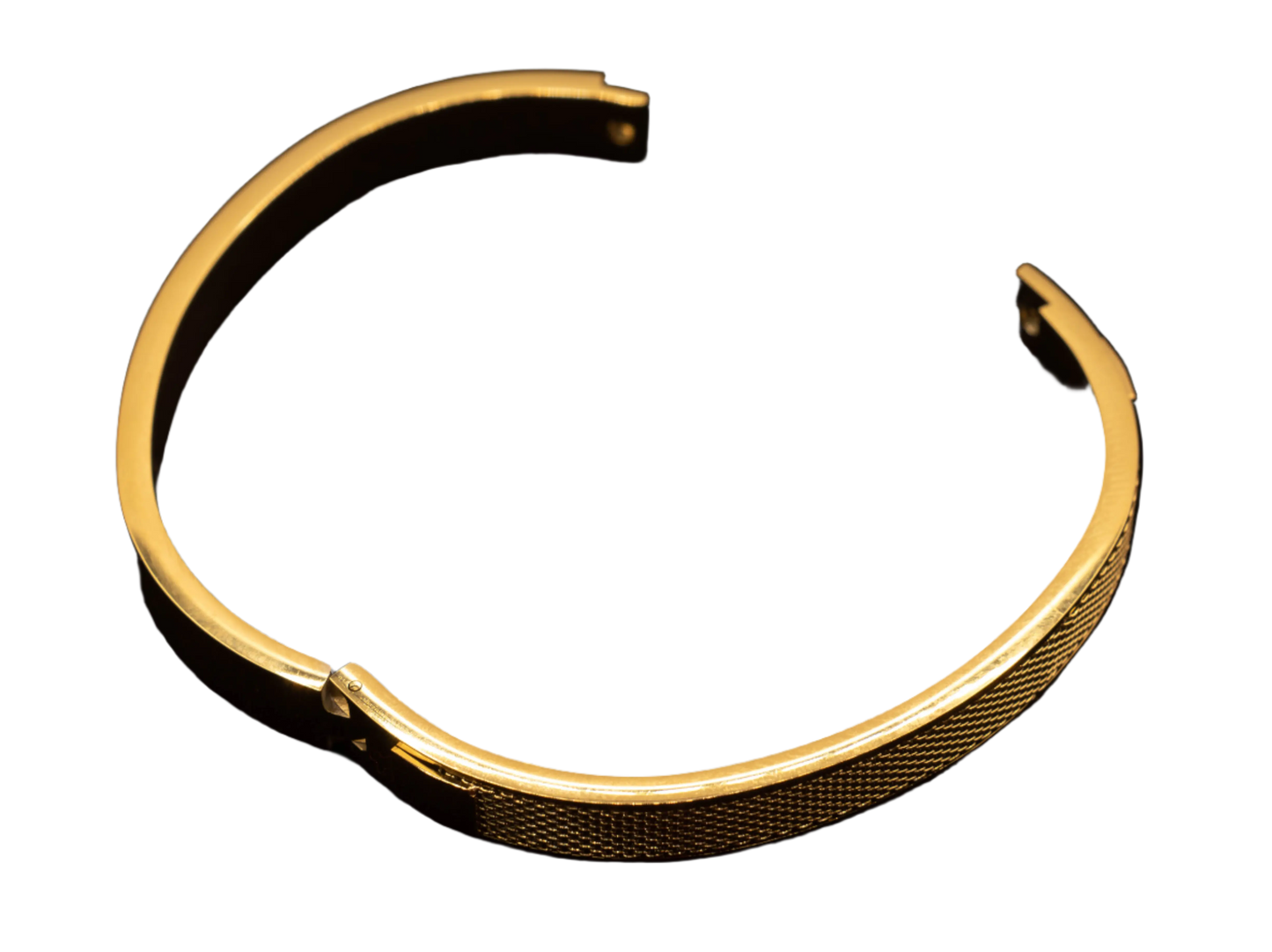 Gold Stainless Steel Patterned Bracelet Hey Bou