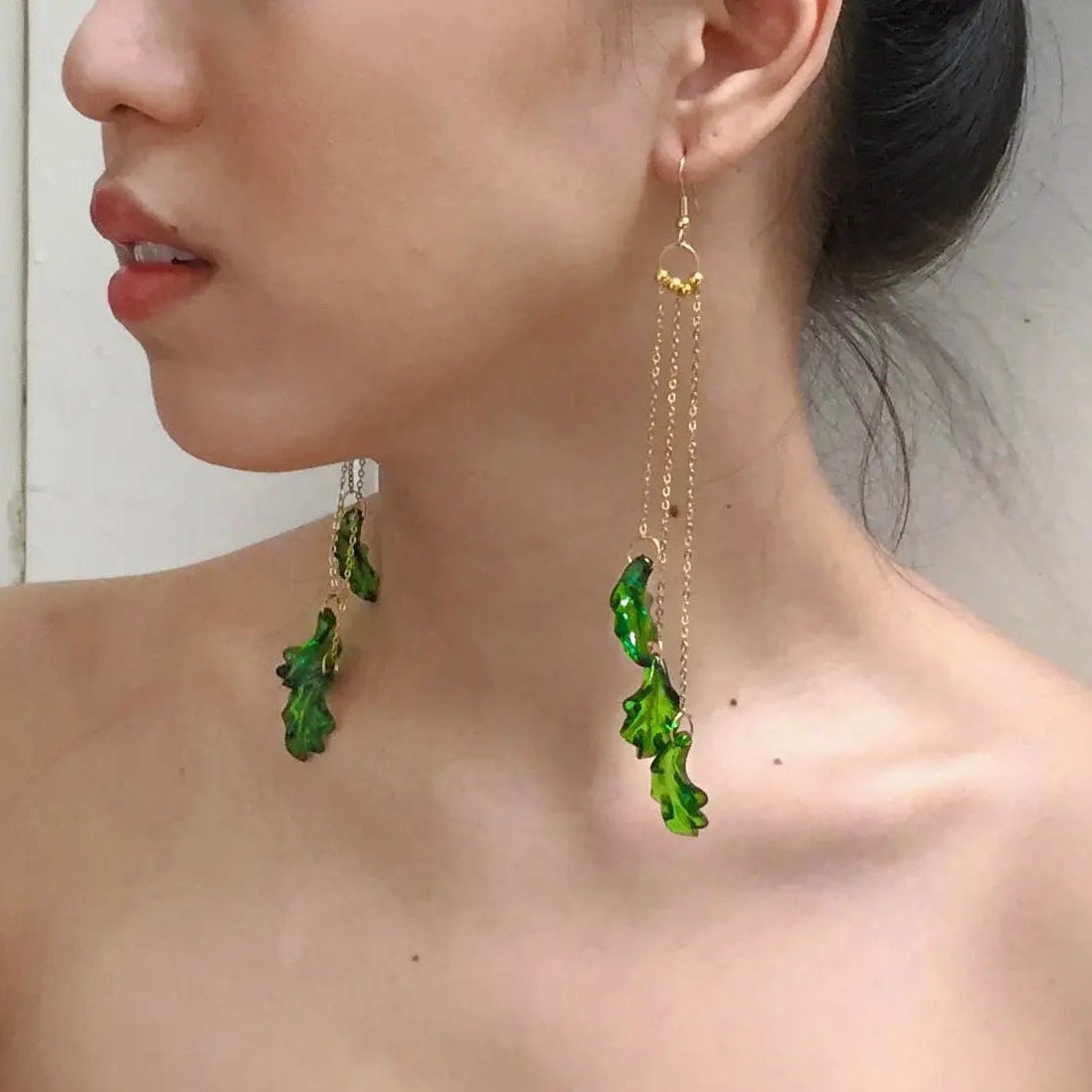 Palm Tree Hook Earrings Arete