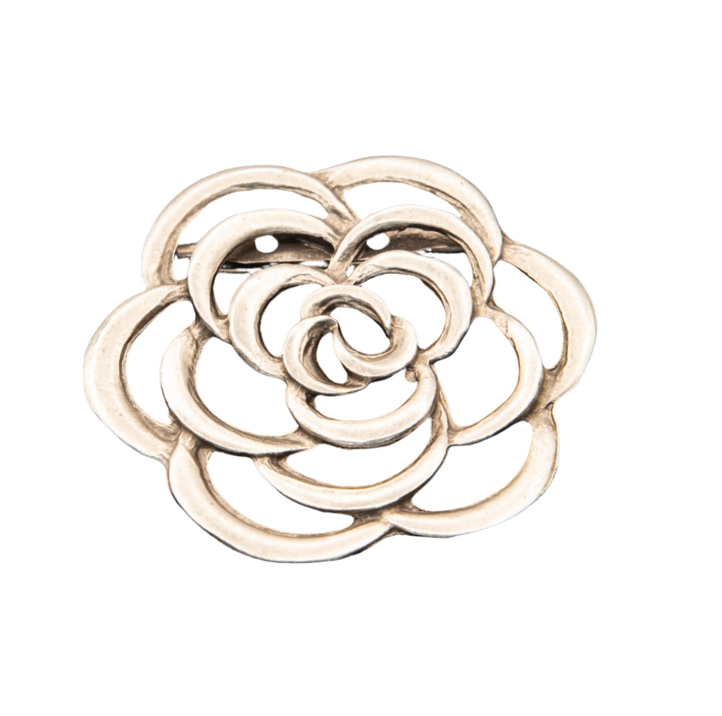 Silver Plated Flower Brooch Hey Bou