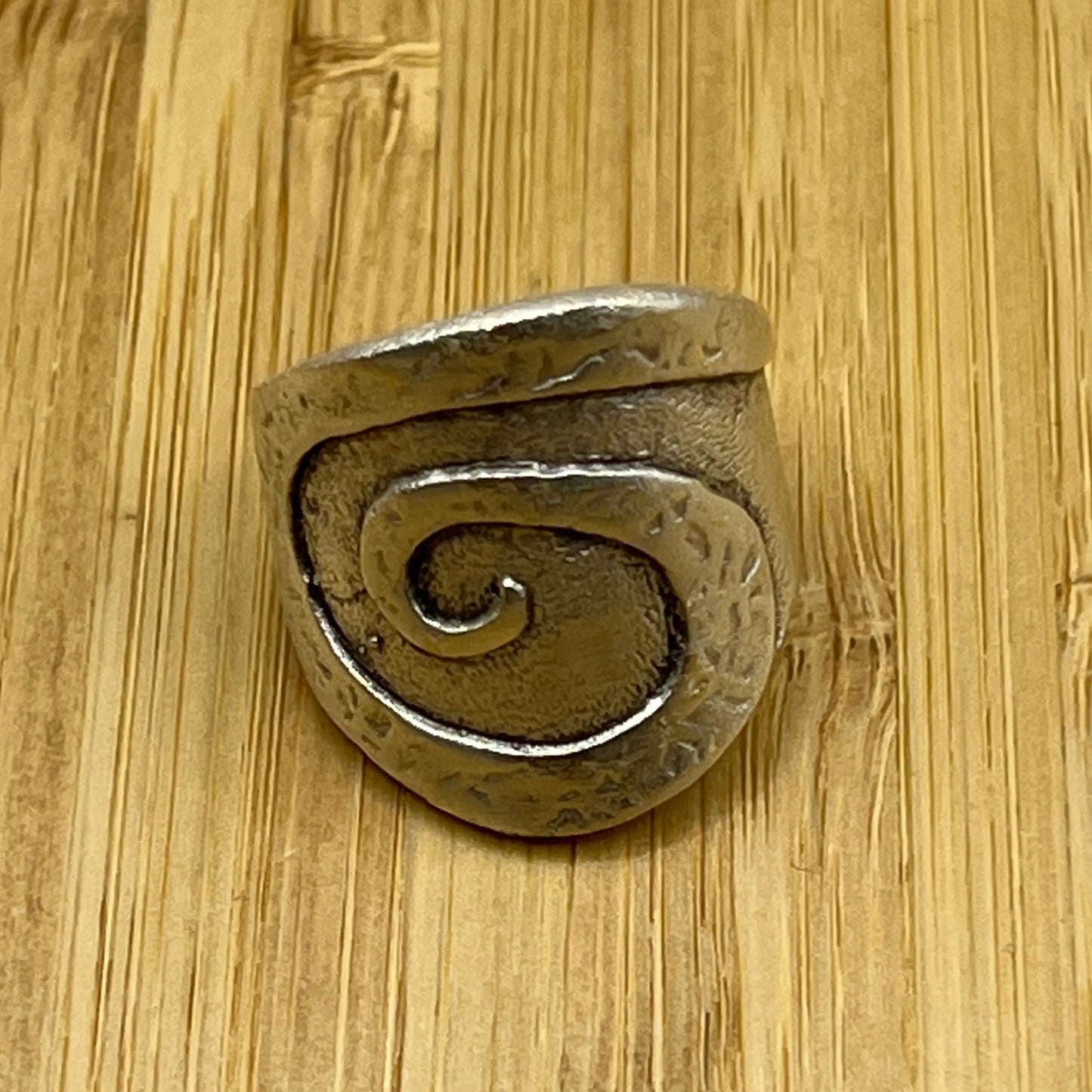 Silver Plated Swirl Ring Hey Bou