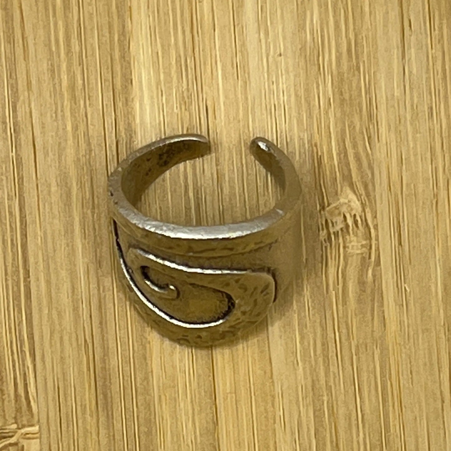 Silver Plated Swirl Ring Hey Bou